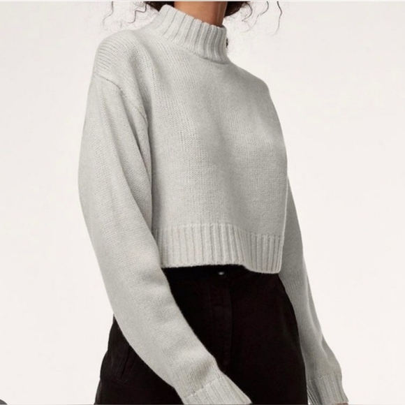 ARITZIA Wilfred Free Harper Sweater (Heinen) Merino Wool Turtleneck Sz XS - Picture 2 of 10